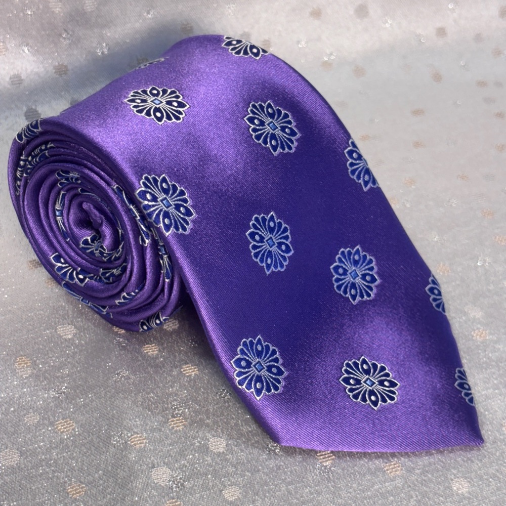 Nordstrom Purple and Blue Patterned Tie
